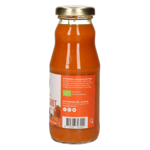 productfoto mandarijn - kurkuma 200ml zijkant 2