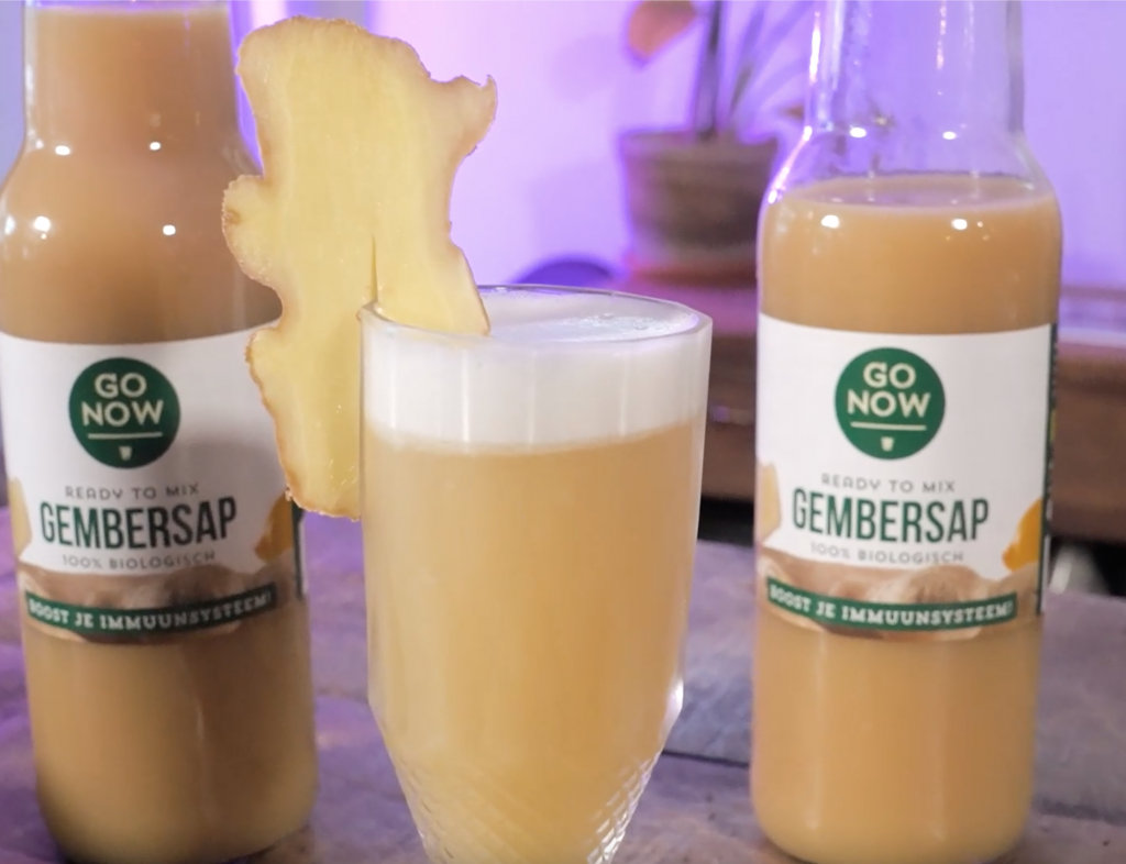 pisco sour mocktail met gember