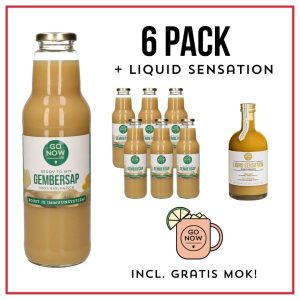 Pure gembersap 6 pack + liquid sensation