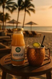 Gember mocktail strand