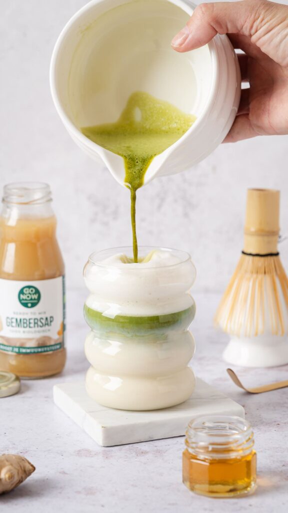 gember matcha latte